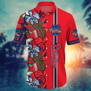 Philadelphia Phillies MLB Flower Hawaii Shirt   For Fans, Summer Football Shirts