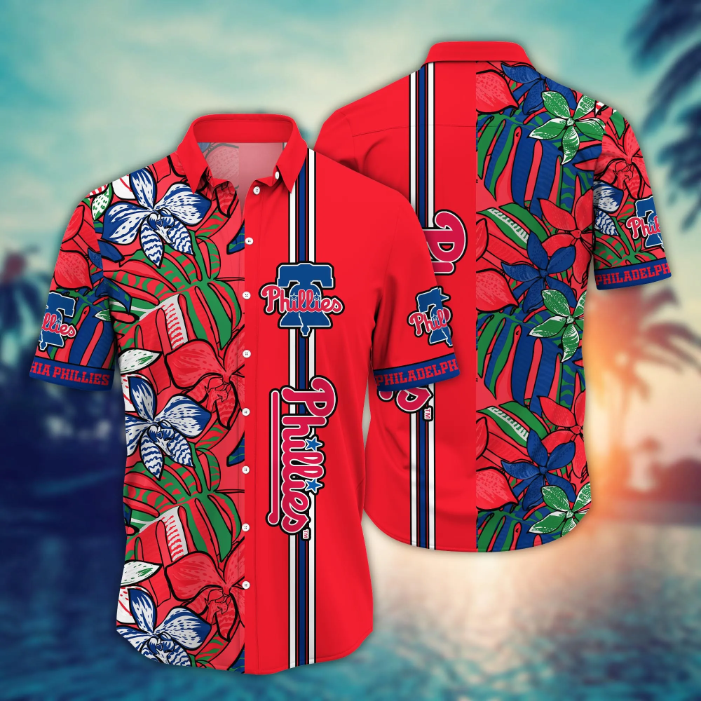 Philadelphia Phillies MLB Flower Hawaii Shirt   For Fans, Summer Football Shirts