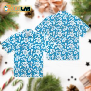Philadelphia Phillies Hawaiian Shirt with Tropical Flower Design – Official MLB Merchandise