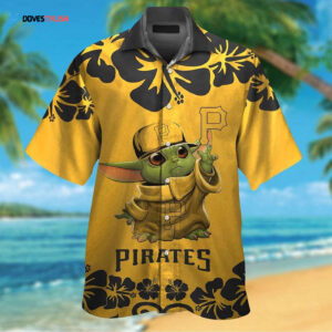 Pittsburgh Pirates Baby Yoda Hawaiian Shirt Set for the Whole Family - Men Women Kids