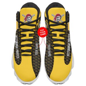 Personalized Pittsburgh Pirates Custom Name Air Jordan 13 Sneakers - Unisex Gift