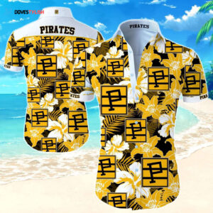 Pittsburgh Pirates Hawaiian Shirt: Men s Summer Beach Button Up Short Sleeve Hawaii Shirt