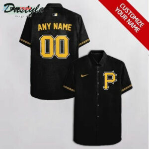 Custom Pittsburgh Pirates Black Hawaiian Shirt - Personalize Your Style!