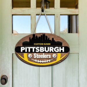 Pittsburgh Steelers 2 Layers Wooden Sign – Home Decor Gift