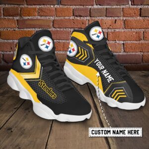 Personalized Pittsburgh Steelers Custom Name Air Jordan 13 Sneakers – Size 14