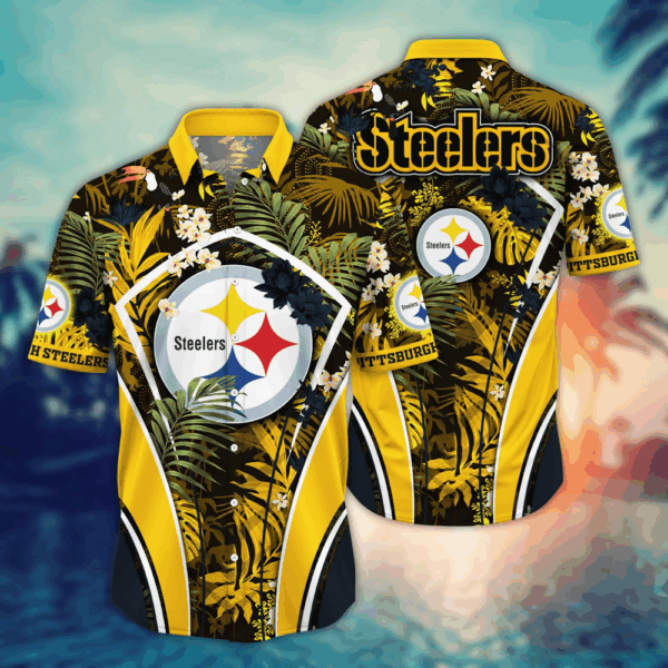 Pittsburgh Steelers NFL Flower Hawaii Shirt   For Fans, Summer Football Shirts