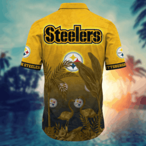 Pittsburgh Steelers NFL Flower Hawaii Shirt   For Fans, Summer Football Shirts