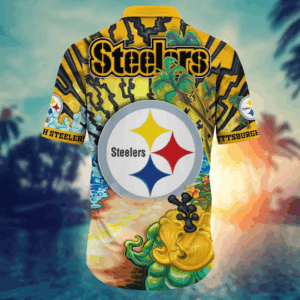 Pittsburgh Steelers NFL Flower Hawaii Shirt   For Fans, Summer Football Shirts