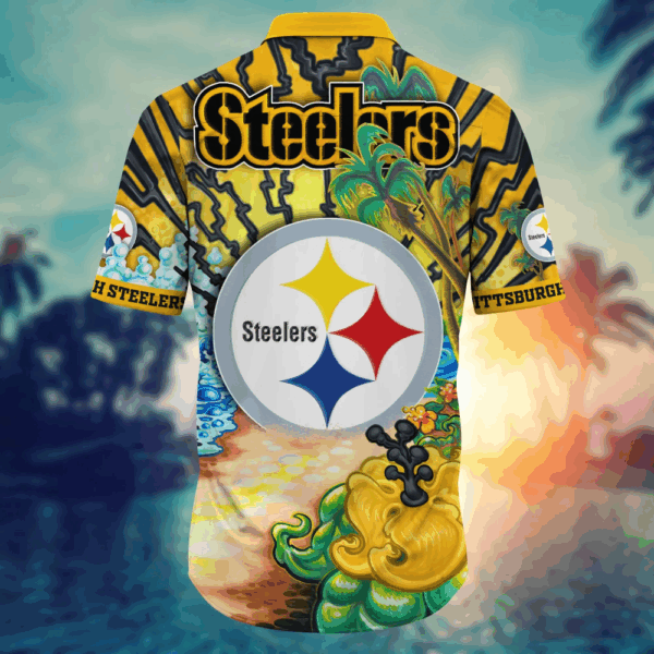 Pittsburgh Steelers NFL Flower Hawaii Shirt   For Fans, Summer Football Shirts