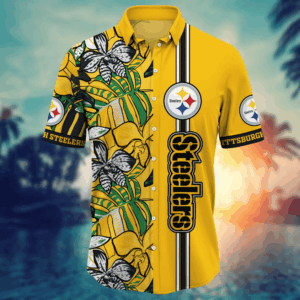Pittsburgh Steelers NFL Flower Hawaii Shirt   For Fans, Summer Football Shirts
