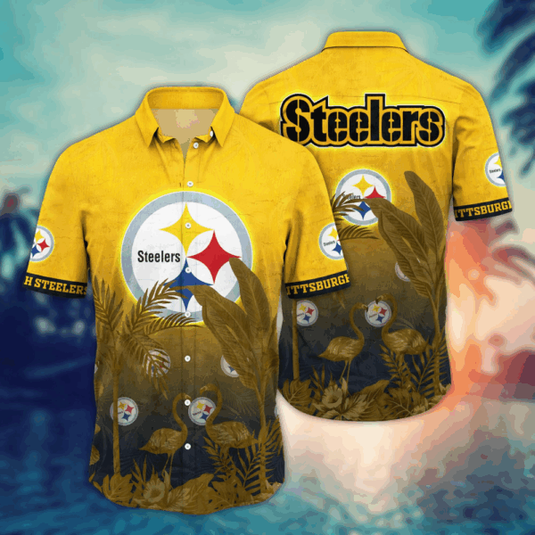 Pittsburgh Steelers NFL Flower Hawaii Shirt   For Fans, Summer Football Shirts