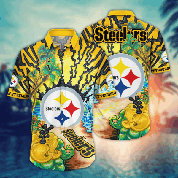 Pittsburgh Steelers NFL Flower Hawaii Shirt   For Fans, Summer Football Shirts