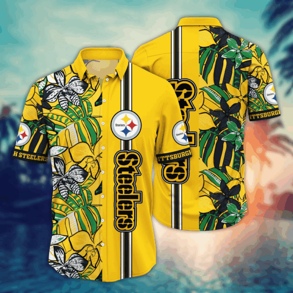 Pittsburgh Steelers NFL Flower Hawaii Shirt   For Fans, Summer Football Shirts