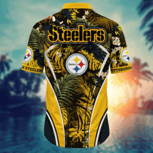 Pittsburgh Steelers NFL Flower Hawaii Shirt   For Fans, Summer Football Shirts