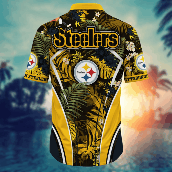 Pittsburgh Steelers NFL Flower Hawaii Shirt   For Fans, Summer Football Shirts