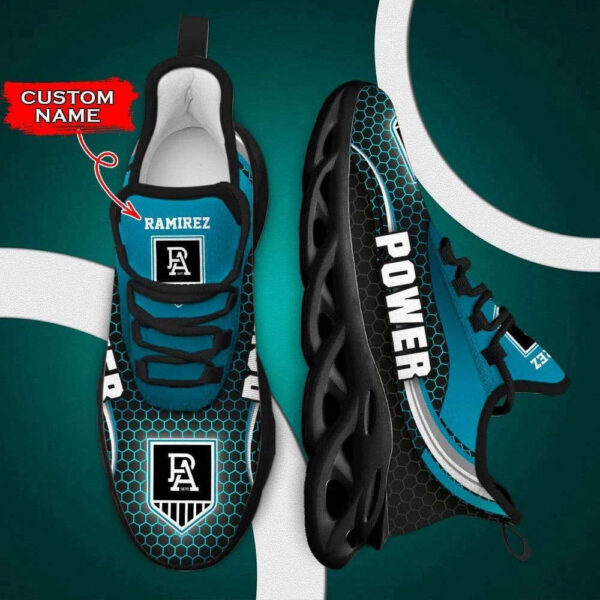 Port Adelaide Power Max Soul Shoes Luxury Afl Custom Name For Men Women