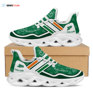 Purdue Boilermakers St. Patricks Day Shamrock Custom Name Clunky Max Soul Shoes Sneakers For Mens Womens