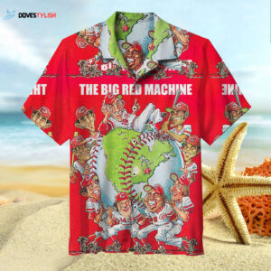 Vintage Cincinnati Reds Hawaiian Shirt - Retro MLB Baseball Fan Gear