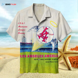Vintage Los Angeles Angels Hawaiian Shirt - Retro MLB Baseball Fan Gear