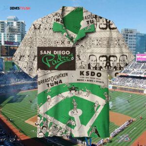 Vintage San Diego Padres Hawaiian Shirt - Retro Baseball Fan Apparel