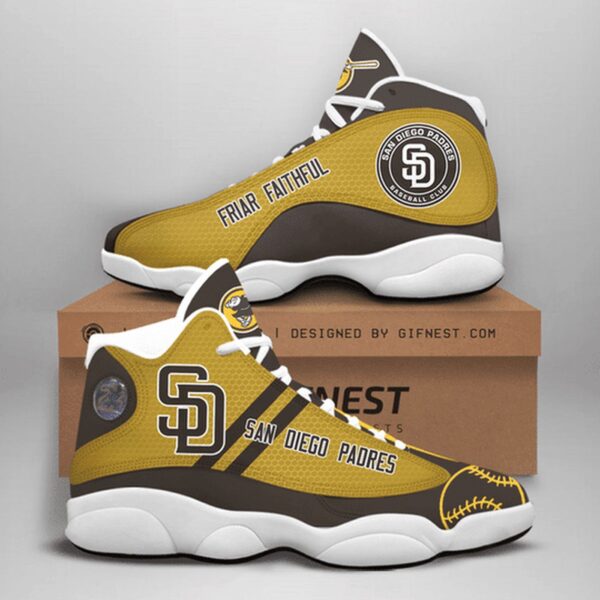 San Diego Padres Air Jordan 13 Sneakers 991 – Unisex Shoes Gift Official MLB Merchandise