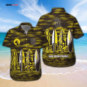 San Diego Padres Hawaiian Shirt #9 - Official MLB Merchandise for Fans