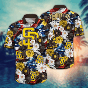 San Diego Padres MLB Hawaii Shirt Independence Day, Summer Shirts