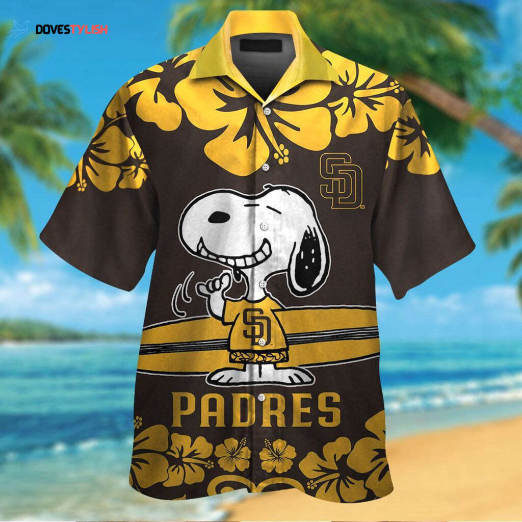 San Diego Padres Snoopy Hawaiian Shirt: Official MLB Merchandise