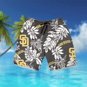2023 San Diego Padres Tropical Flower Hawaiian Shirt Summer Style 3