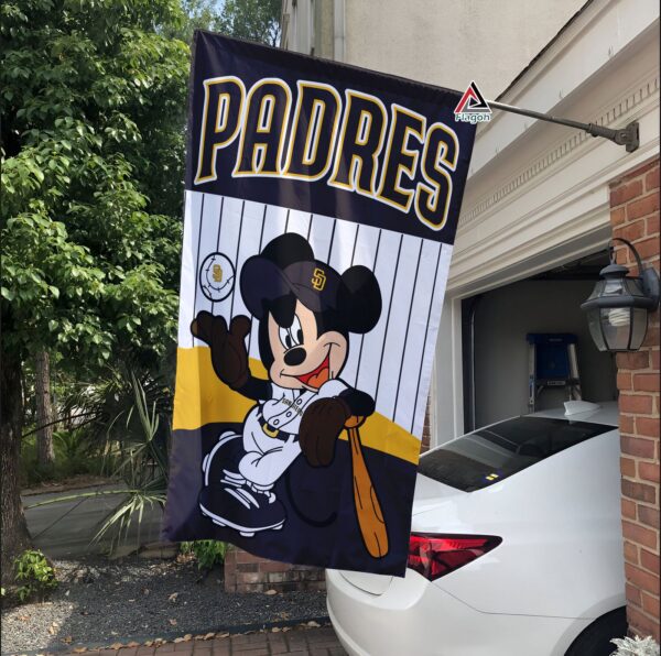San Diego Padres x Mickey Baseball Flag MLB Premium Flag