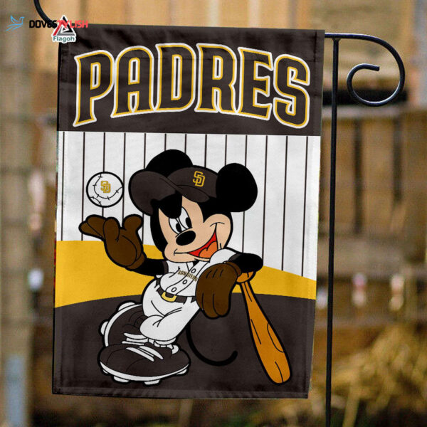 San Diego Padres x Mickey Baseball Flag MLB Premium Flag