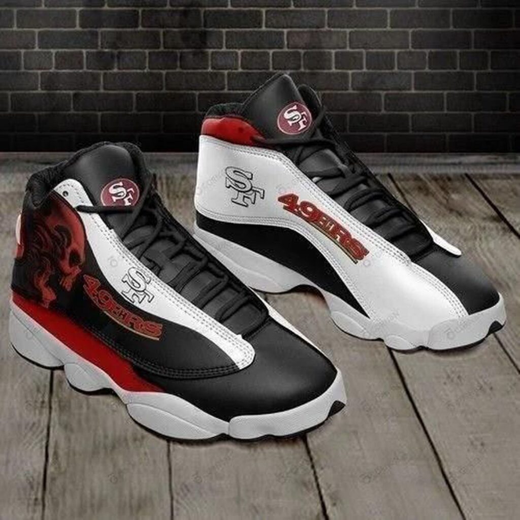San Francisco 49ers Air Jordan 13 Custom Sneakers – Perfect Gift for Fans San Francisco 49ers Air Jordan 13 Custom Sneakers – Perfect Gift for Fans