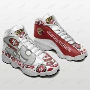 San Francisco 49ers Custom Air Jordan 13 Sneaker - Perfect Gift for Fans