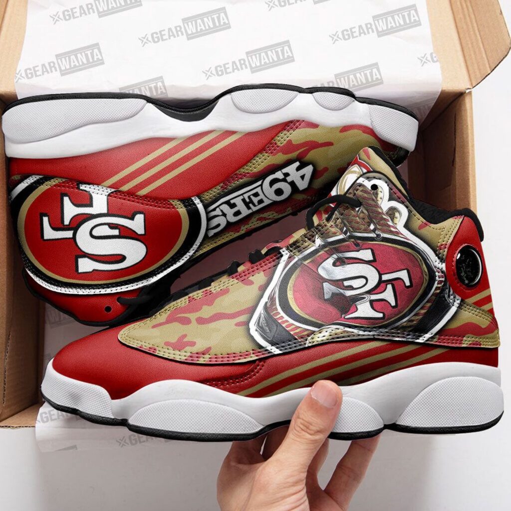 San Francisco 49ers Air Jordan 13 Custom Sneakers – Perfect Fan Gift San Francisco 49ers Air Jordan 13 Custom Sneakers – Perfect Fan Gift
