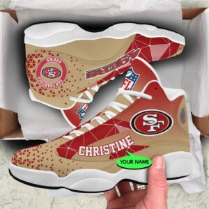 San Francisco 49ers Air Jordan 13 Custom Sneaker – Perfect Gift for Fans!