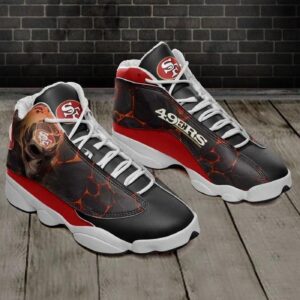 San Francisco 49ers Air Jordan 13 Custom Sneaker - Perfect Gift for Fans
