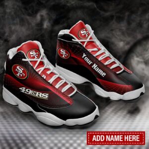 Custom San Francisco 49ers Air Jordan 13 Sneakers Personalize Your Name Today