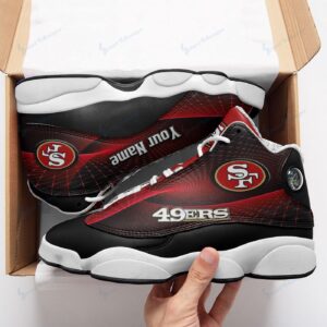 Custom San Francisco 49ers Air Jordan 13 Sneakers Personalize Your Name Today 3