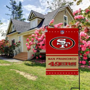San Francisco 49ers Football Team Flag, NFL Premium Two-sided Vertical Flag – House Garden Decor Gift