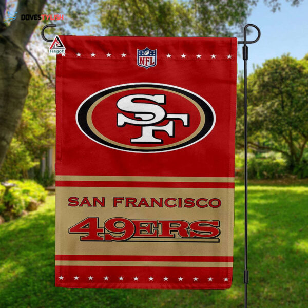 San Francisco 49ers Football Team Flag, NFL Premium Two-sided Vertical Flag – House Garden Decor Gift