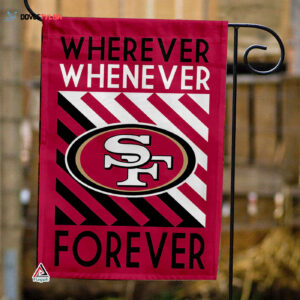 San Francisco 49ers Forever Fan Flag, NFL Sport Fans Outdoor Flag - House Garden Decor Gift