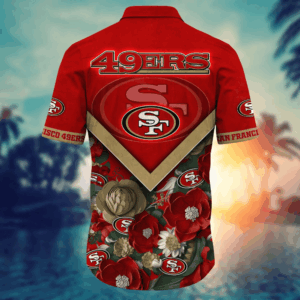 San Francisco 49ers NFL Flower Hawaii Shirt  For Fans, Custom Summer Football Shirts