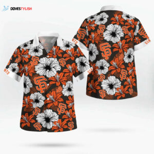 San Francisco Giants Hawaiian Shirt with Tropical Floral Design