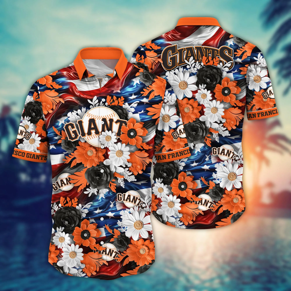 San Francisco Giants MLB Hawaii Shirt Independence Day, Summer Shirts