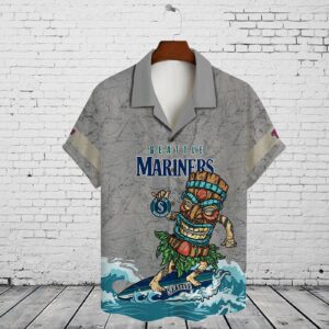 Seattle Mariners 2023 AOP 3D Button Hawaiian Shirt – Perfect Gift for Men Dad Father V21