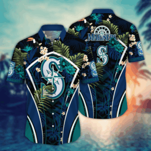 Seattle Mariners MLB Flower Hawaii Shirt  For Fans, Summer Football Shirts