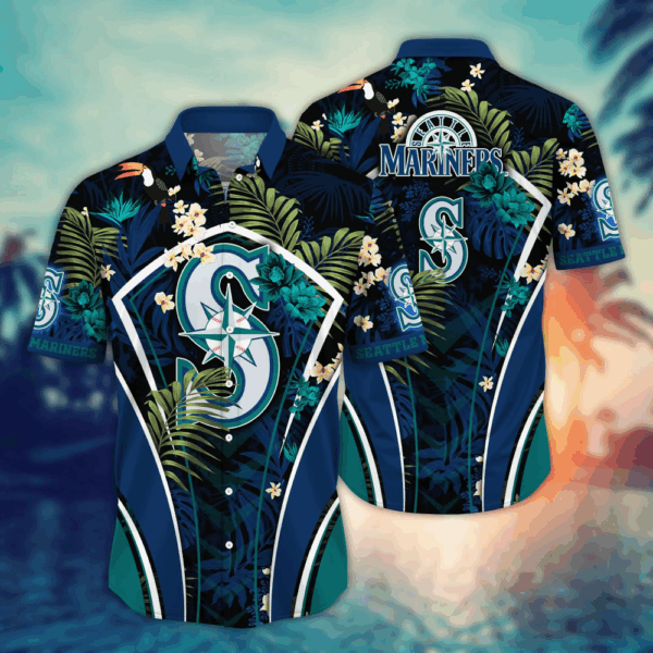 Seattle Mariners MLB Flower Hawaii Shirt  For Fans, Summer Football Shirts