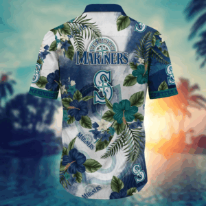 Seattle Mariners MLB Flower Hawaii Shirt  For Fans, Summer Football Shirts