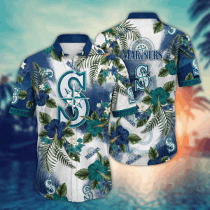 Seattle Mariners MLB Flower Hawaii Shirt  For Fans, Summer Football Shirts