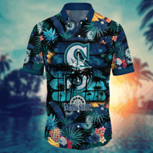 Seattle Mariners MLB Flower Hawaii Shirt And Tshirt For Fans, Summer Football Shirts
